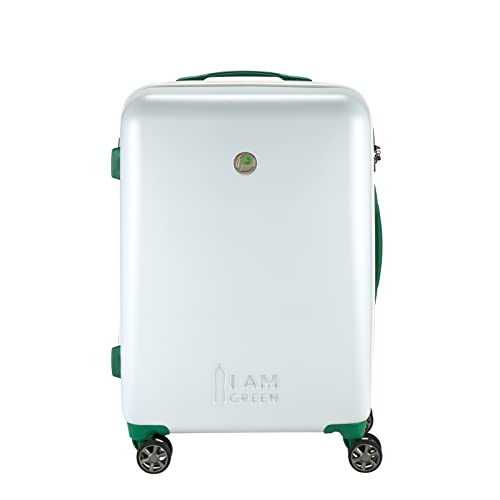 Princess Traveller Atlantic Koffer der I AM Green Kollektion (Weiß, Mittel 65cm) von Princess Traveller