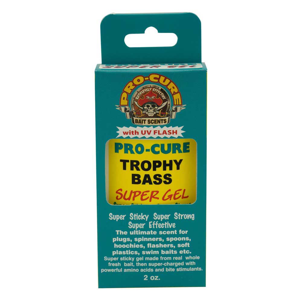 Pro Cure Super Gel Plus 56g Trophy Bass Liquid Bait Additive Durchsichtig von Pro Cure