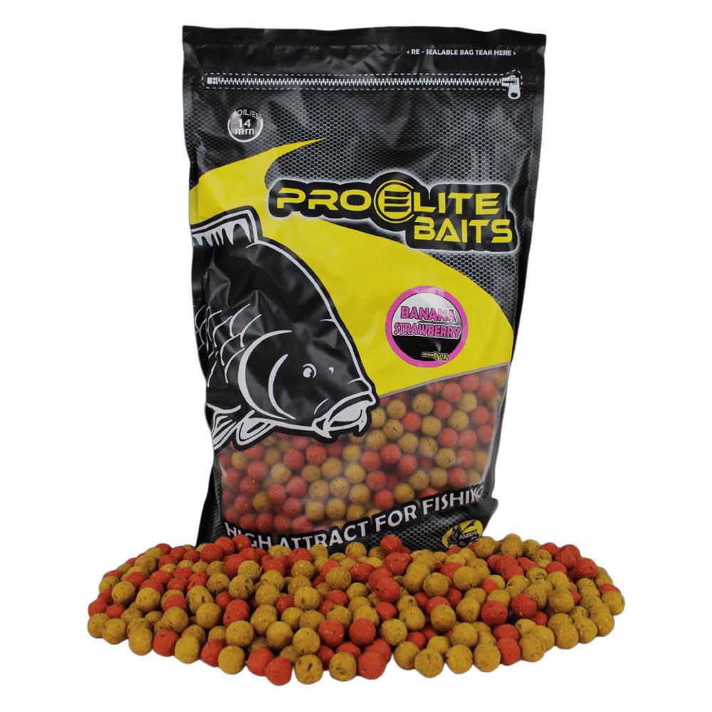 Pro Elite Baits 3.5kg Banana&strawberry Boilie Gelb 14 mm von Pro Elite Baits