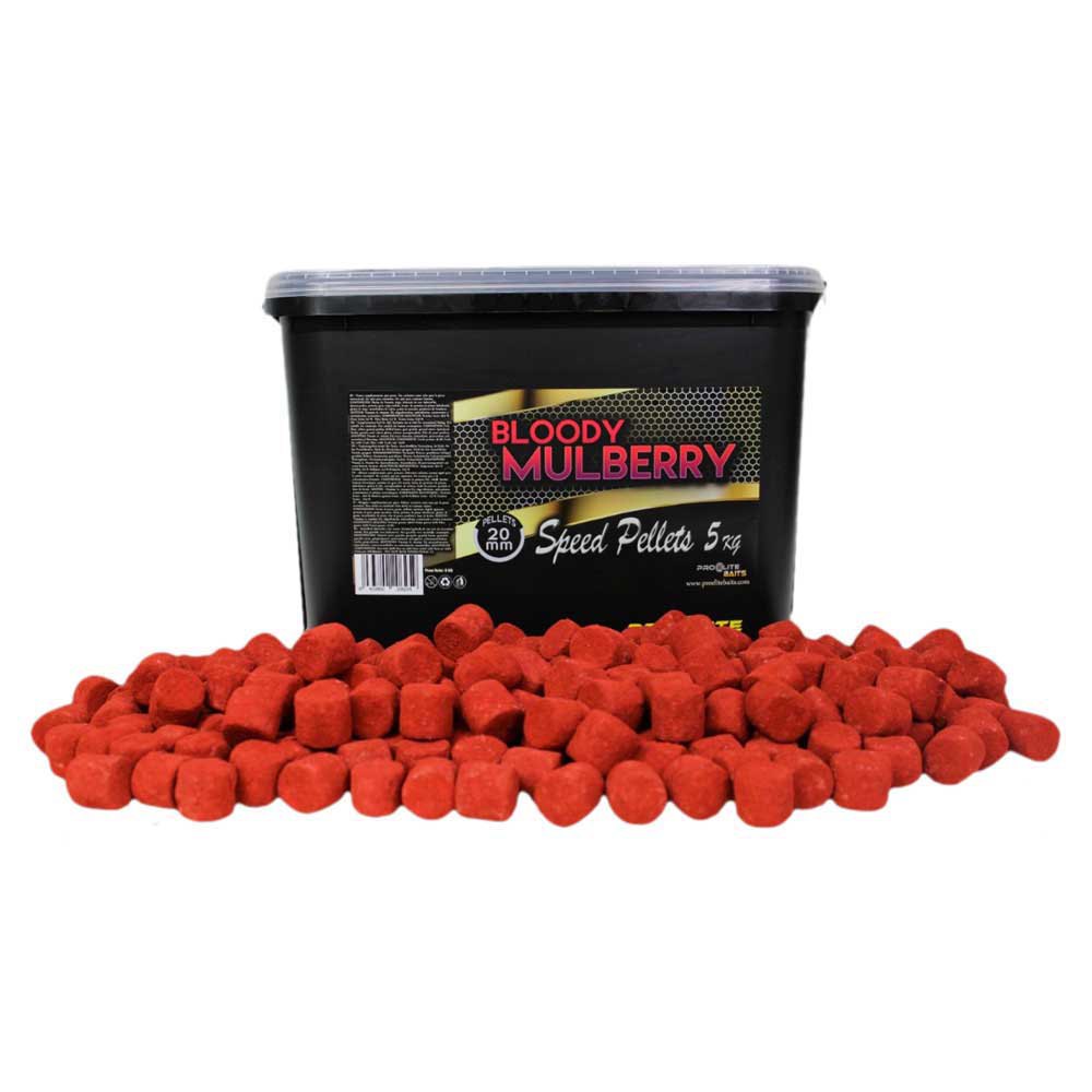 Pro Elite Baits Speed Bloody Mulberry 5kg Pellets Rot 20 mm von Pro Elite Baits