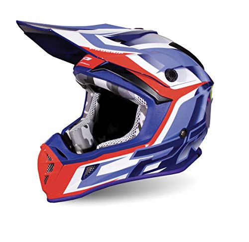 Progrip PZ3180XLBLAZ Helm, Rot/Blau, Größe XL von Progrip