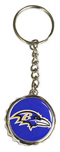 Pro Specialties Group NFL Baltimore Raven Bottle Cap Keychain, Purple, One Size von Pro Specialties Group