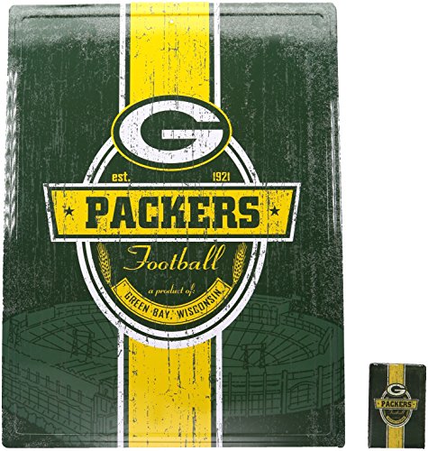 Pro Specialties Group NFL Green Bay Packers Blechschild für Sport-Fans, 40,6 x 30,5 cm, Bonus-Magnet, Einheitsgröße (PSGLS0257691) von Pro Specialties Group