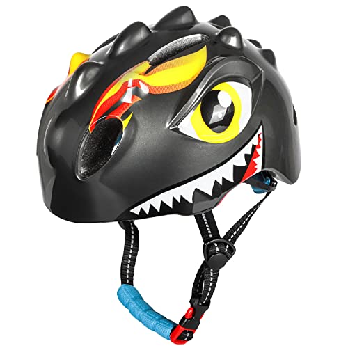 Kinder Fahrradhelm Dino Pro Sport Lights - Fahrradhelm für Kinder - Kinderhelm - Grau von Pro Sport Lights