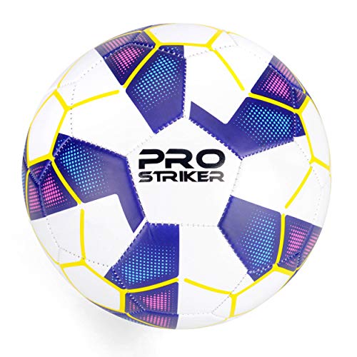 Pro Striker Fußball Fußball Fußball für Training und Matches, Blau und Weiß, Größe 5 von Toyrific