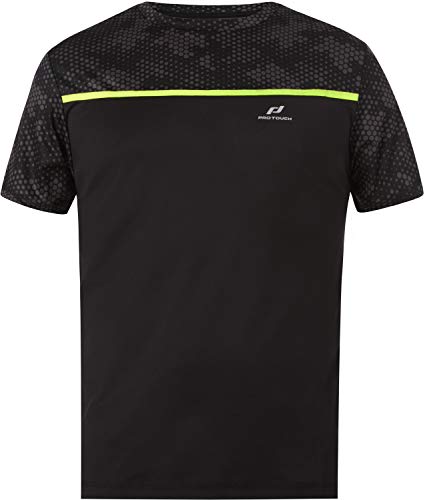 Pro Touch Herren Aksel T-Shirt, Black/AOP/Black/Y, XL von Pro Touch