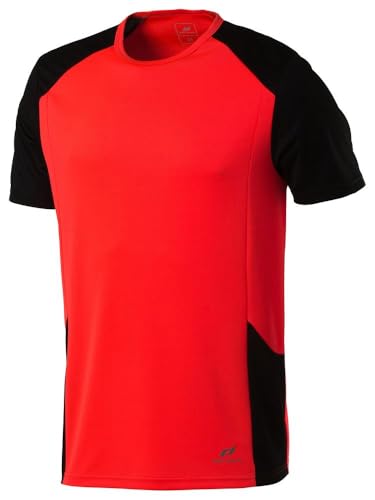 Pro Touch Herren Cup T-Shirt, Fiery Coral/Schwarz, L von Pro Touch