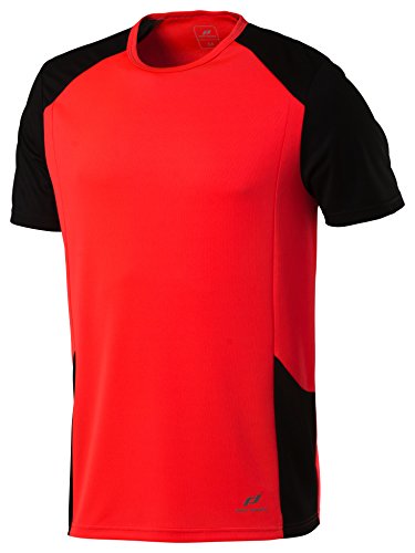 Pro Touch Herren Cup T-Shirt, Fiery Coral/Schwarz, XXL von Pro Touch