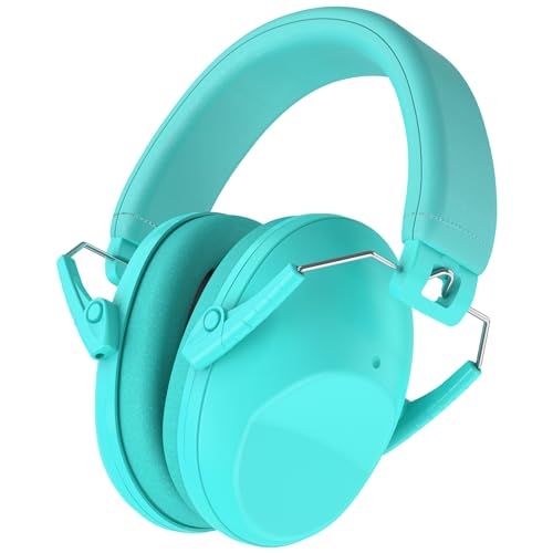 ProCase Kinder Lärmreduzierung Gehörschutz Kopfhörer, Verstellbares Kopfband Passiver Ohrenschützer NRR 22 dB für Kinder Baby Kleinkind - Türkisblau von ProCase