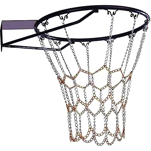 ProLeo Basketballnetz, Kette Basketballkorb, Metallnetz Basketball Korb Netz Ersatznetz Stahl Ketten Netz Basketballnetz aus Metall von ProLeo