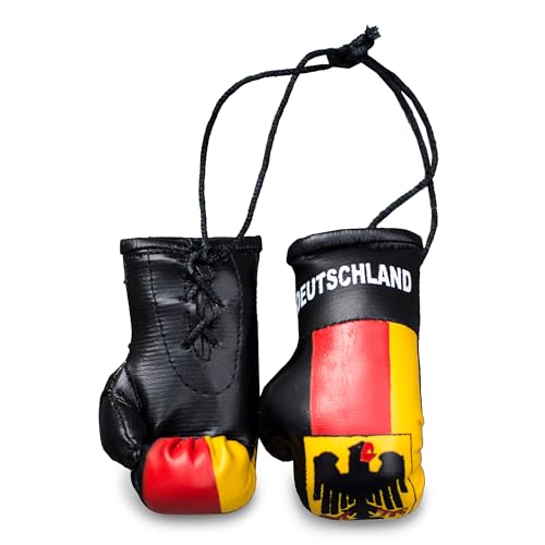 ProSx - Mini-Boxhandschuhe für den Innenspiegel I Vielfalt verschiedener Flaggendesigns (Deutschland) von ProSx