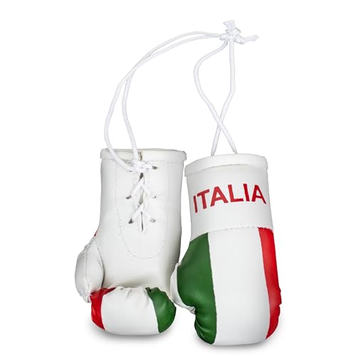 ProSx - Mini-Boxhandschuhe für den Innenspiegel I Vielfalt verschiedener Flaggendesigns (Italien) von ProSx