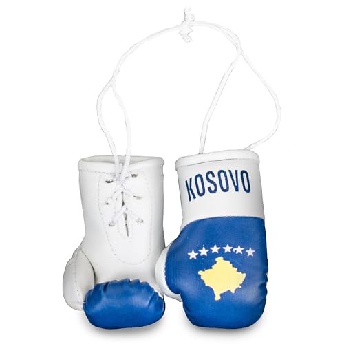 ProSx - Mini-Boxhandschuhe für den Innenspiegel I Vielfalt verschiedener Flaggendesigns (Kosovo) von ProSx