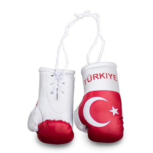 ProSx - Mini-Boxhandschuhe für den Innenspiegel I Vielfalt verschiedener Flaggendesigns (Türkei) von ProSx