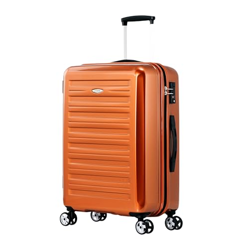 Probeetle by Eminent Koffer Voyager IX L 77cm 106L Super Leicht 4 Doppelrollen 360° Hartschalenkoffer Orange von Probeetle by Eminent
