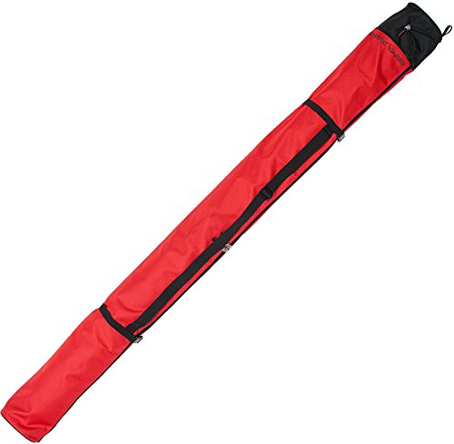 Prodecon Skisack Nordic Vario für 1-2 Paar Langlaufski + Stöcke - Farbe red-black von Prodecon