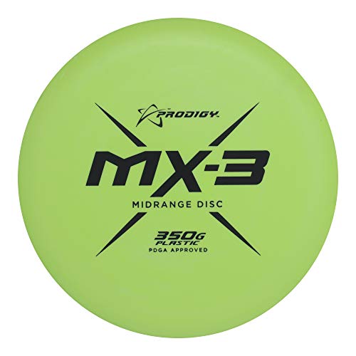 Prodigy Disc 350G MX-3 | Slightly Overstable Disc Golf Midrange | Grippy & Stiff 350G Plastic | Great Control Midrange | Colors May Vary (177-180g) von Prodigy Disc