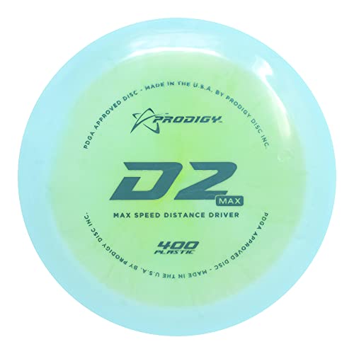 Prodigy Disc 400 D2 Max Driver | Overstable Disc Golf Distance Driver | Extremely Durable | Great for Max Distance Shots | Colors May Vary (170-174g) von Prodigy Disc