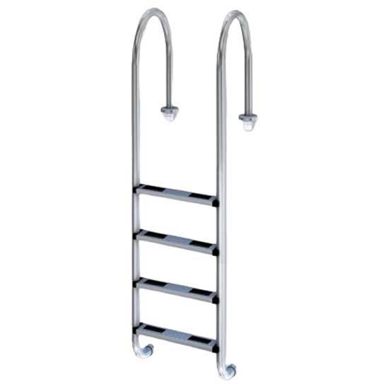 Productos Qp Narrow Wall Pool Ladder 4 Steps Silber von Productos Qp