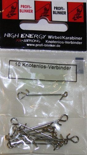 Profi Blinker Knotenlos-Verbinder 10er Gr.: 2 Schnur bis 0,40mm 26,6kg High Ener von Profi Blinker