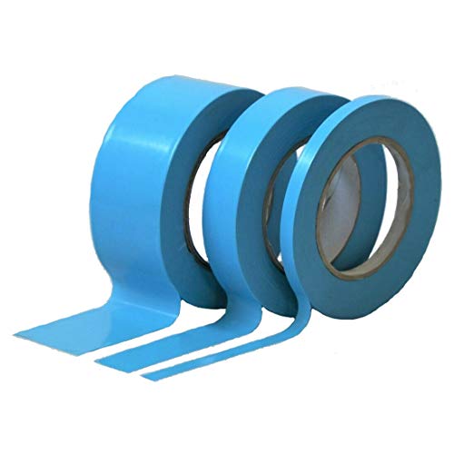 Felgenband blau Klebeband No Notubes Blue Strapping Tape 66m Verschiedene Breiten von 9mm - 50mm (9 mm) von Profiklebeband