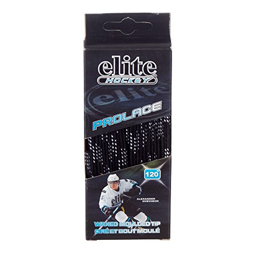 Elite Hockey Prolace Waxed Hockey Skate Laces - Black - 108 von Elite