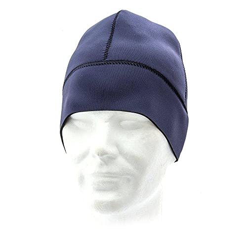 Prolimit GBS Standard Neopren Wetsuit Mütze Wintermütze PLT Blue - GBS (Geklebt & Blindstiched) - Oberkante der Mütze von Prolimit
