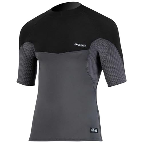 Prolimit Predator 2mm Neopren Shirt Kurzarm Herren, Farbe:black/grey, Größe:XL von Prolimit