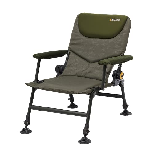 Prologic Inspire Lite-Pro Recliner Chair with Armrests - Angelstuhl, Stuhl für Angler, Campingstuhl von Prologic