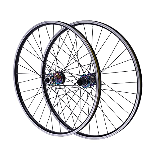 Mountain Bike Wheelset 27.5 Zoll Fahrradfelge bis 200KG Dual-Sechs-Loch-Scheibenbremsen MTB Wheel Set Compatible 7-12 Speed Cassette von PromiseFly