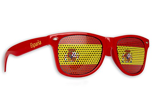 Promo Trade 10 x - Fanbrille - Sonnenbrille – Spanien - Brille - Rot - Rot Gelb - Spain - España - Fan Artikel von Promo Trade