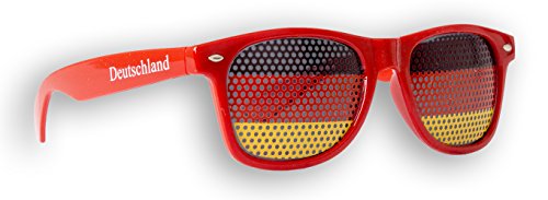 Promo Trade WM Fanbrille - Deutschland rot Doppellogo - Sonnenbrille - Fan Artikel von Promo Trade