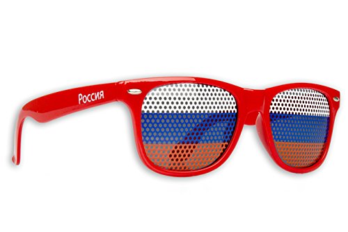 Promo Trade WM Fanbrille - Russland Doppellogo - Sonnenbrille - Fan Artikel von Promo Trade