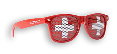 Promo Trade WM Fanbrille - Schweiz Doppellogo Kids - Sonnenbrille - Fan Artikel von Promo Trade
