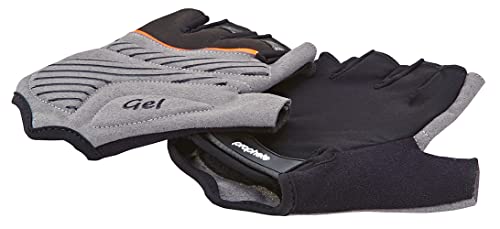 Prophete Fahrrad-Handschuhe, für Damen und Herren, Halbfinger mit Geleinlage, Größe L/XL, Farbe schwarz von Prophete