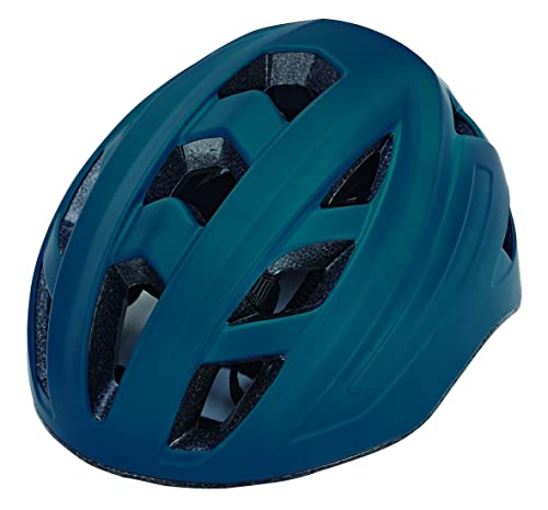 Prophete Fahrradhelm, für Damen und Herren, integriertes LED, EKO Glue On, Größe: 52-59 cm, Farbe: blau von Prophete
