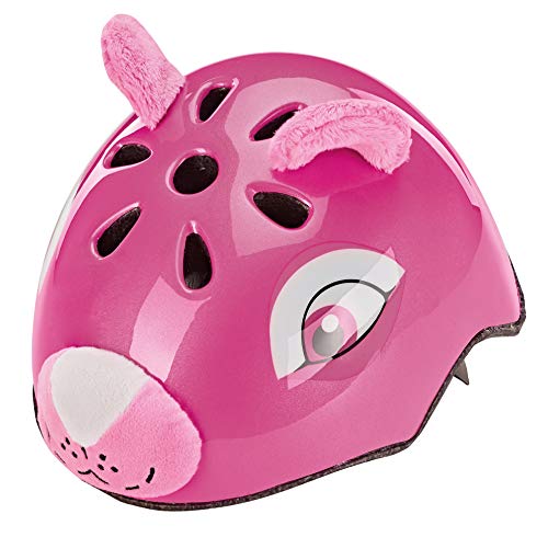 Prophete Unisex Jugend Kinder-Fahrradhelm Tiermotiv: Pinker Bär, Größe: 50-54 cm, TÜV/GS Zertifiziert, 0773, pink von Prophete