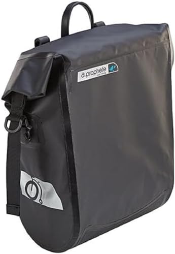 Prophete Fahrradtasche für Gepäckträger | Seitenpacktasche | Volumen: 20 Liter | 100% wasserdicht | Farbe schwarz von Prophete