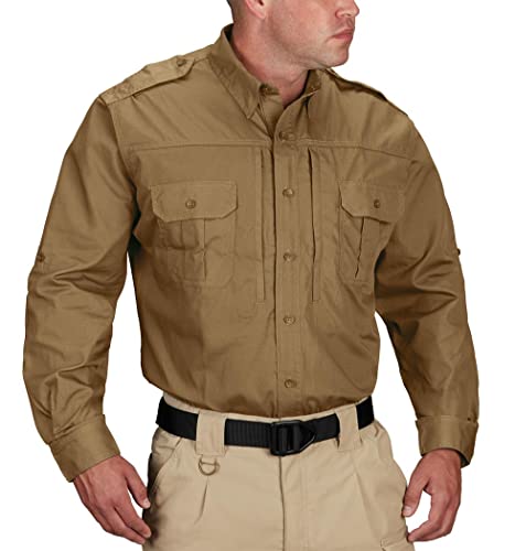 Propper Herren Langarmshirt Tactical Shirt, Unisex-Erwachsene Herren, Coyote, X-Small von Propper