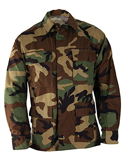 Propper Herren Uniform Ripstop BDU Mantel, Woodland, 60% Baumwolle, 40% Polyester, M von Propper