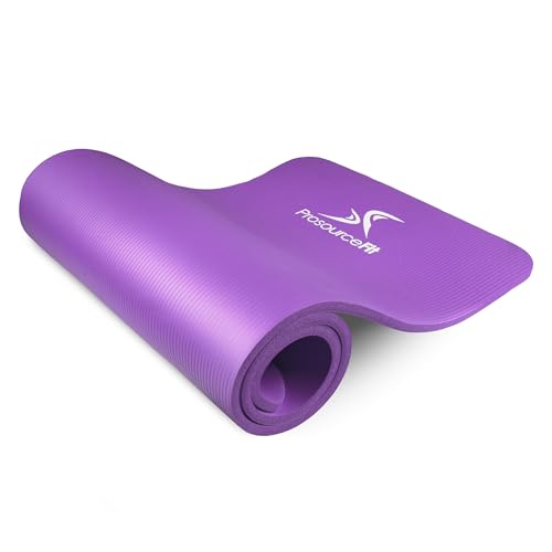 ProsourceFit Unisex-Erwachsene ProSource ps-2006-mat-purple-ffp Yoga-und Pilatesmatte, extra dick, 1,27 cm, Violett Pilates-Matte, Purple, 1/2" von ProsourceFit