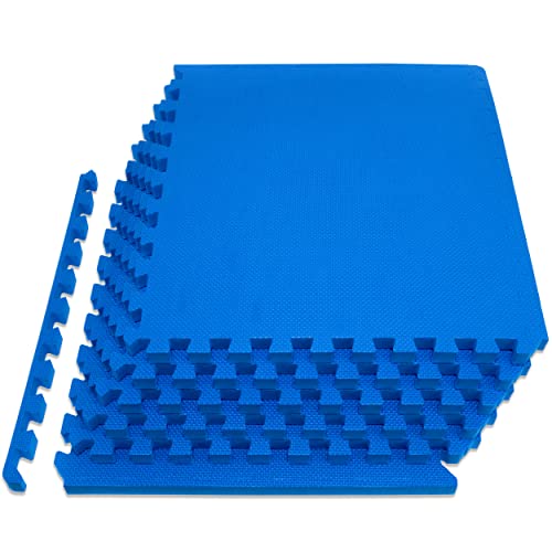 ProsourceFit Unisex-Erwachsene Extra Thick ¾” Exercise Puzzle Mat 0.75 & 1-in, Blau von ProsourceFit