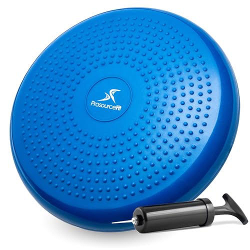 ProsourceFit Core Balance Disc Trainer, 14” Diameter with Pump for Improving Posture, Fitness, Stability von ProsourceFit