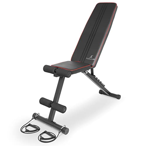 ProsourceFit Foldable & Adjustable Multi-Purpose Weight Bench with Resistance Band for Home and Gym Full-Body Strength Training Workouts, Fitness Exercises and Weight Training von ProsourceFit