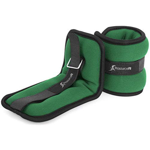 ProsourceFit Unisex – Erwachsene Einstellbarer Knöchel Gewichte, Grün, Einheitsgröße von ProsourceFit