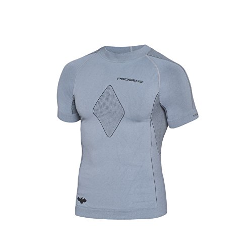 Prosske BAT Unisex Funktionshemd Shirt Atmungsaktiv T-Shirt - Aschegrau, XL-XXL von Prosske