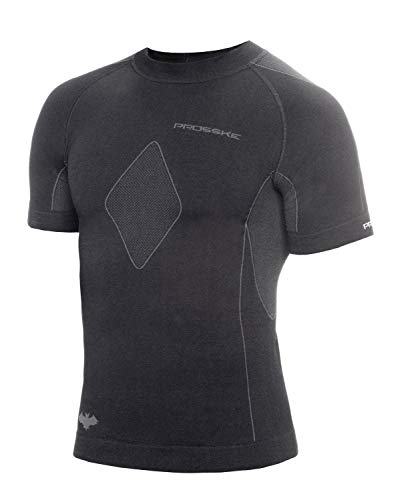Prosske BAT Unisex Funktionshemd Shirt Atmungsaktiv T-Shirt - Schwarz, XS-S von Prosske