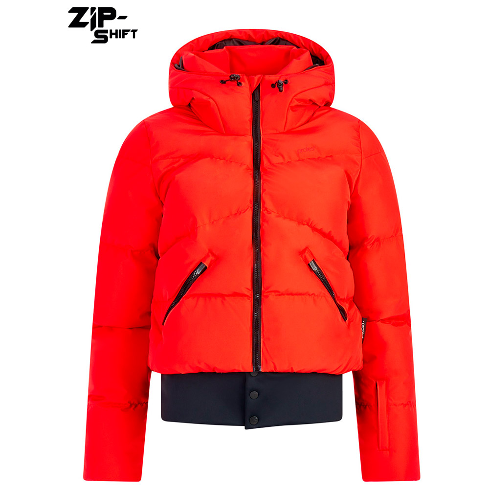 Protest Preppy Zip-shift Jacket Rot XS Frau von Protest