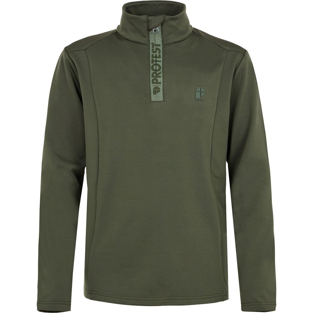 Protest Rewillowy Half Zip Long Sleeve T-shirt Grün 140 cm Junge von Protest