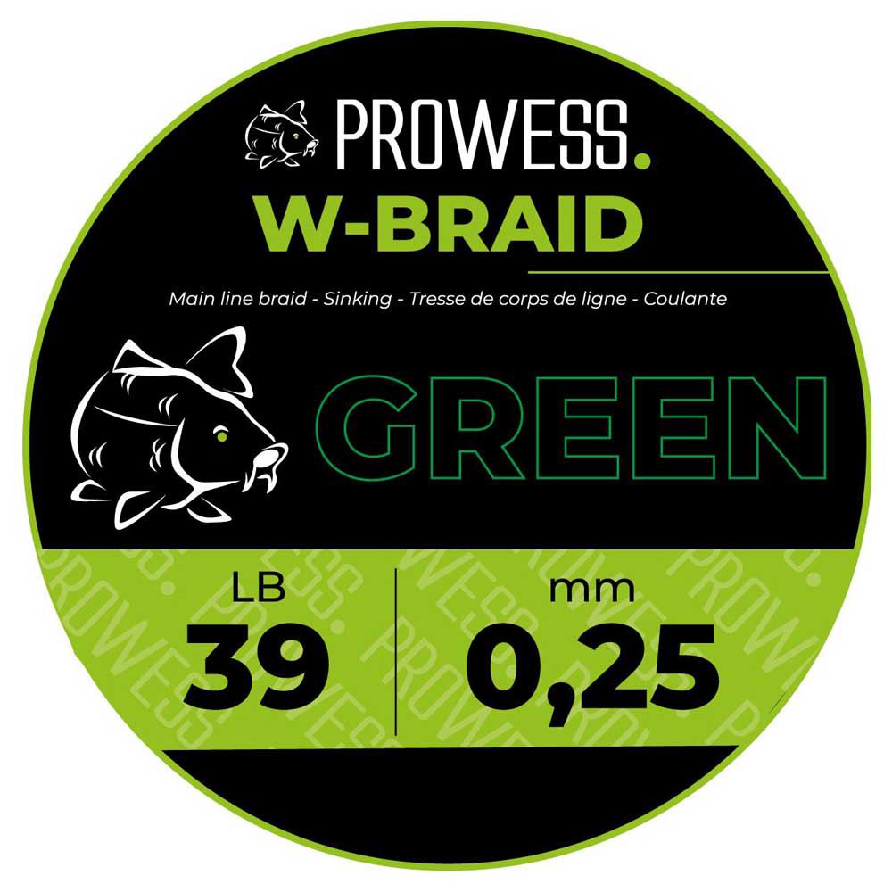 Prowess W Braided Line 1000 M Grün 0.200 mm von Prowess